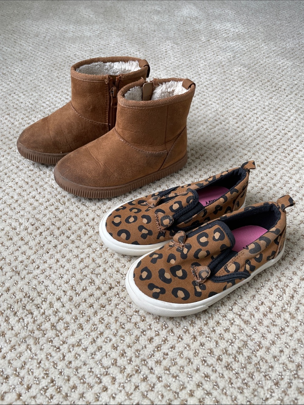 Lot of girls size 9 shoes - boots and slip on sneakers